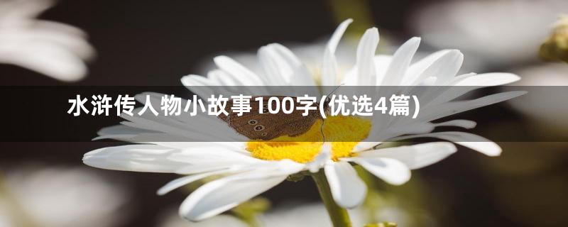 水浒传人物小故事100字(优选4篇)