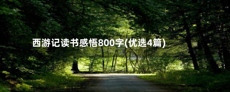 西游记读书感悟800字(优选4篇)